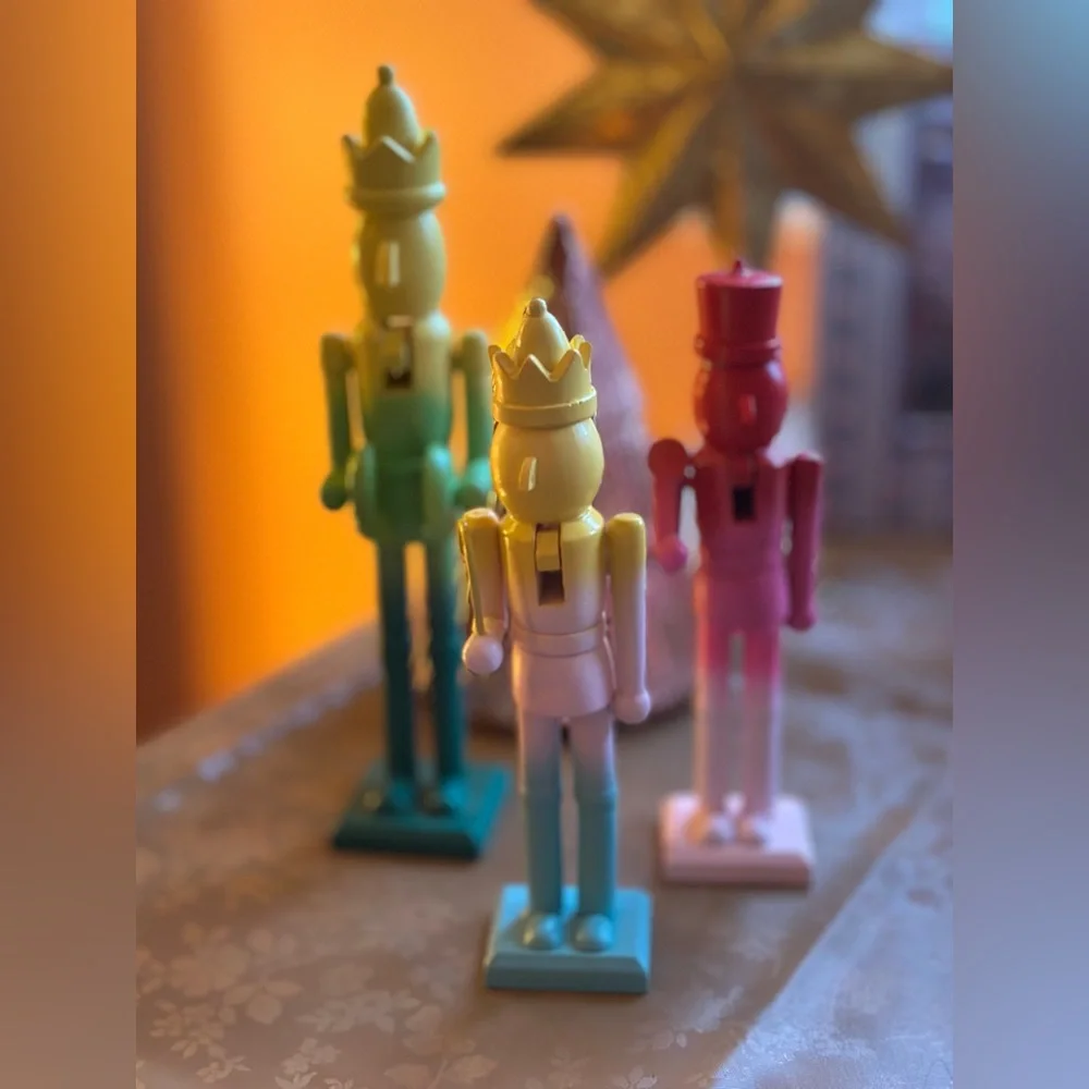Target Nutcracker Trio in Yellow, Pink, and Green